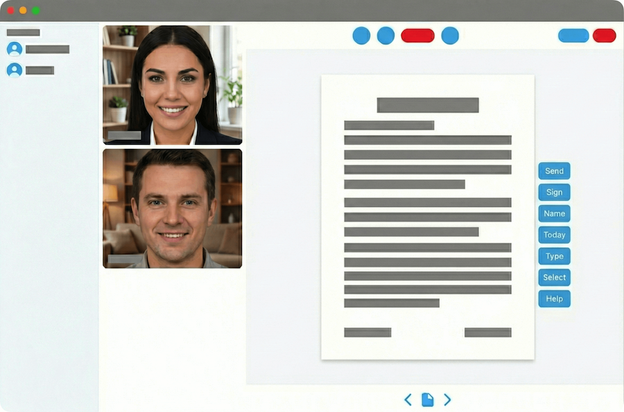 Electronic notarization with notary seal and stamp